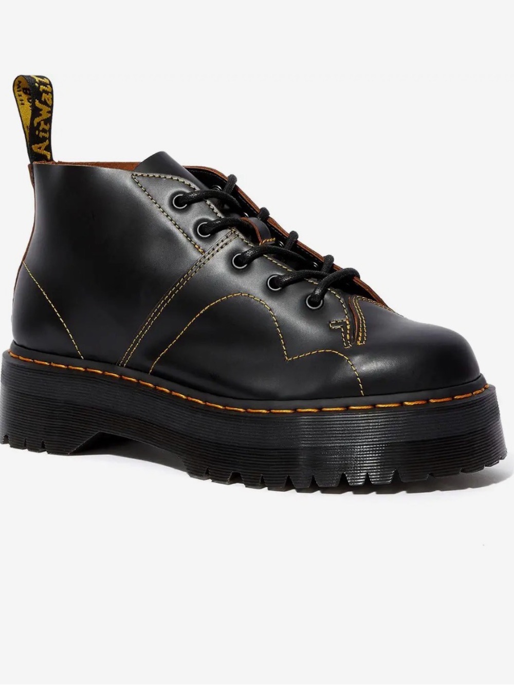 NWOB Dr. Martens Church Quad Platform Monkey Boots 'Black' - Women’s 7 Men’s 6